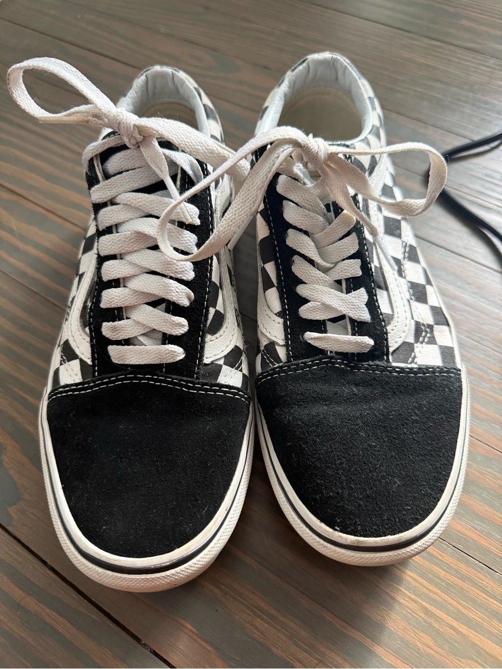 Platform Vans Checkerboard Old Skool Sneakers